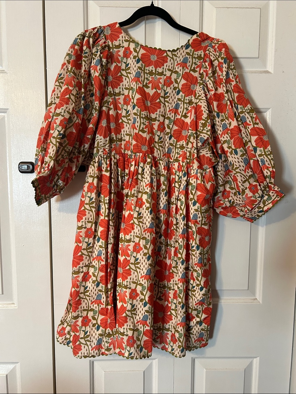 Floral Puff-Sleeve Dress - Picture 5 of 5